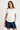 IBSA PLAIN  ROUND NECK T SHIRT IBISA WHITE / SMALL TOPS 57449