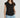 IBSA PLAIN T SHIRT V NECK IBISA BLACK / SMALL TOPS 57463