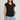 IBSA PLAIN T SHIRT V NECK IBISA BLACK / SMALL TOPS 57463