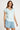 IBSA PLAIN T SHIRT V NECK IBISA BLUE / SMALL TOPS 57464