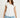 IBSA PLAIN T SHIRT V NECK IBISA WHITE / SMALL TOPS 57466