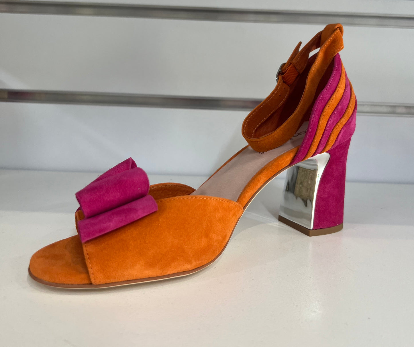 KADMIEL  BLOCK HEEL - DJANGO AND JULIETTE - 36, 37, 38, 39, 40, 41, BF, block heel, orange/ fuchsia, RED, womens footwear - Stomp Shoes Darwin