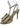 MULAN STYRAPPY HEEL BRAZILIO WOMENS FOOTWEAR