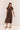 NAZALIA TIE WAIST DRESS CHOC BROWN SASS CLOTHING DRESSES