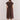 NAZALIA TIE WAIST DRESS CHOC BROWN SASS CLOTHING DRESSES