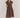 NAZALIA TIE WAIST DRESS CHOC BROWN SASS CLOTHING CHOCOLATE BROWN / 6 DRESSES 60677