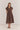 NAZALIA TIE WAIST DRESS CHOC BROWN SASS CLOTHING CHOCOLATE BROWN / 6 DRESSES 60677