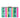 OB2098 FELICIA STRIPED ACRYLIC CLUTCH OLGA BERG RAINBOW CLUTCH 36483