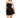 OB2220 TORI SEQUIN TOP HANDLE OLGA BERG BLACK CLUTCH 62359