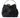 OB2230 FLORA APPLIQUE TOP HANDLE OLGA BERG BLACK CLUTCH 62372