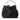 OB2230 FLORA APPLIQUE TOP HANDLE OLGA BERG BLACK CLUTCH 62372