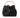 OB2230 FLORA APPLIQUE TOP HANDLE OLGA BERG BLACK CLUTCH 62372