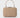 OB4830 SCARLETT TOP HANDLE BAG OLGA BERG NATURAL CLUTCH 50664