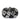 OB4831 VICTORIA FLOWER CLUTCH OLGA BERG BLACK CLUTCH 51965