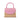 OB6522 ELLE WICKER TOP HANDLE OLGA BERG PINK HANDBAGS 54514