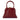 OB6552 LEANDRA TOP HANDLE BAG OLGA BERG BURGUNDY CLUTCH 59904