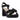 SHERBET PLEAT PLATFORM PINK INC BLACK PLEAT / 36 WOMENS FOOTWEAR 59551