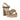 SHERBET PLEAT PLATFORM PINK INC GOLD PLEAT / 36 WOMENS FOOTWEAR 52491
