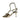 SIERA METALLIC HEEL BRAZILIO SILVER / 36 WOMENS FOOTWEAR 59200