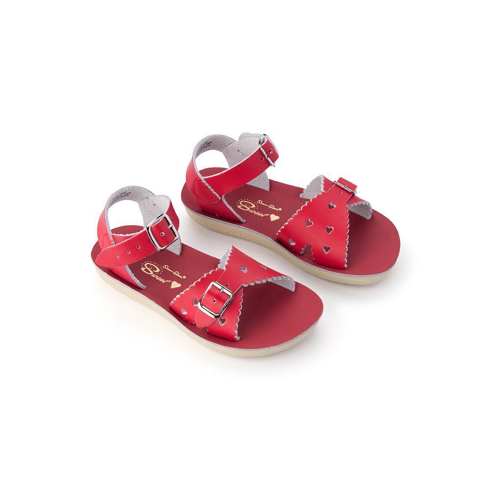 SWEETHEART RED KIDS SANDAL – Stomp Shoes Darwin