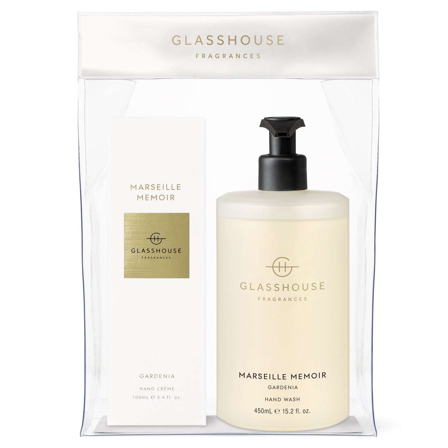 Marseille HAND DUO GIFT SET - GLASSHOUSE - candle diffusers, candles, GLASSHOUSE, HAND CREAM, hand set, HAND WASH - Stomp Shoes Darwin