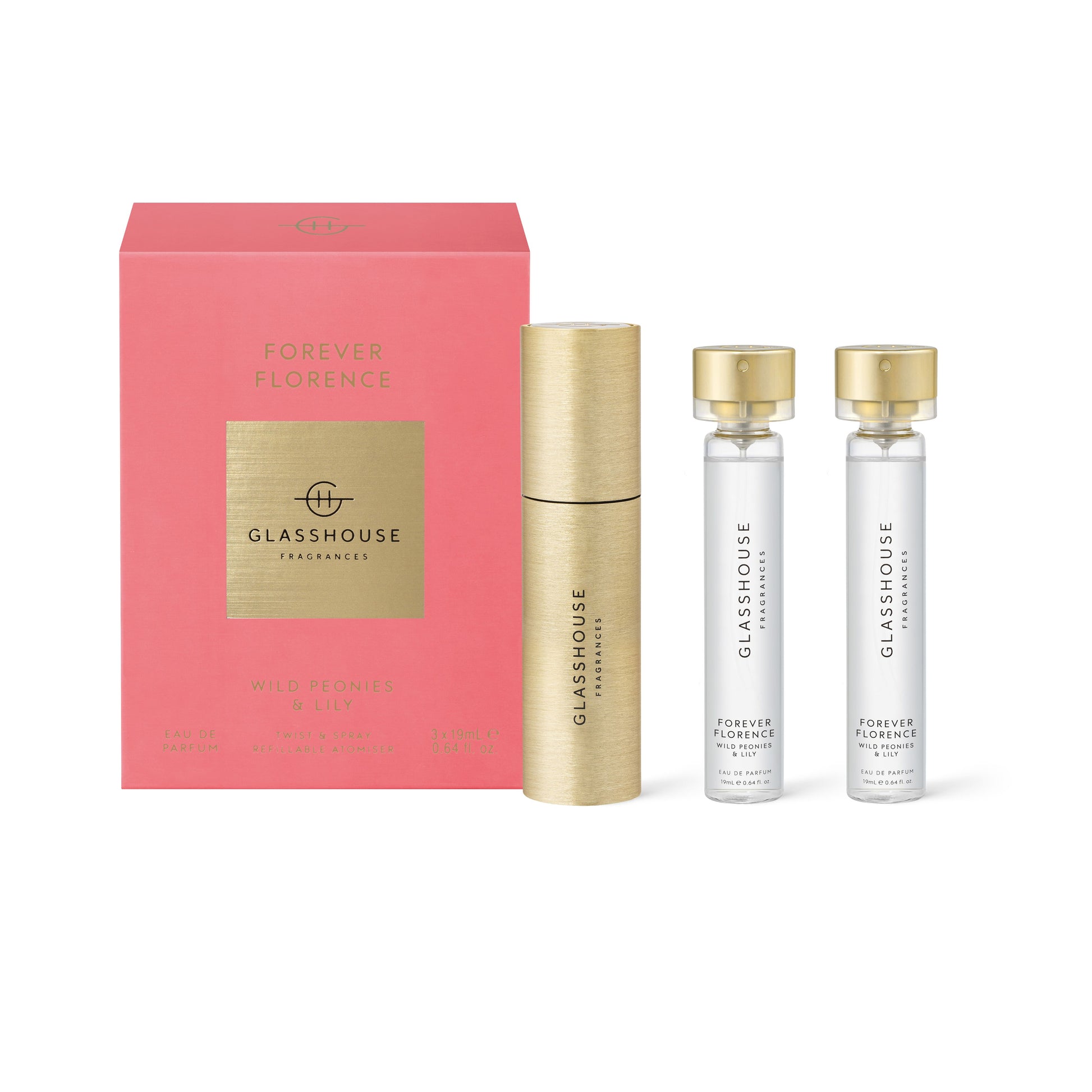 Florence EDP SET - GLASSHOUSE - candle diffusers, candles, GLASSHOUSE, on sale, parfum - Stomp Shoes Darwin