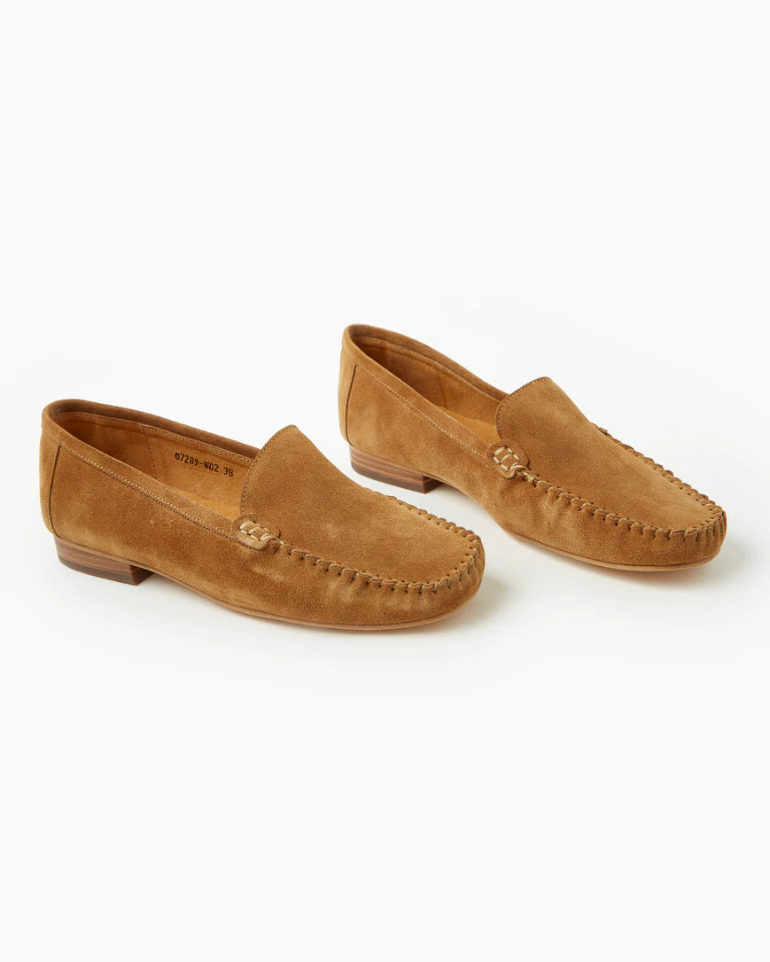 CIGAR SUEDE LOAFER - WALNUT MELBOURNE - 36, 37, 38, 39, 40, 41, 42, on sale, Red, Sand, womens footwear - Stomp Shoes Darwin