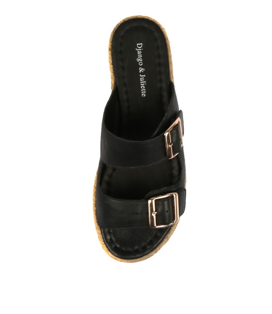 AXEL SLIP ON FLATFORM - DJANGO AND JULIETTE - 36, 37, 38, 39, 40, 41, 42, BLACK, TAN, womens footwear - Stomp Shoes Darwin