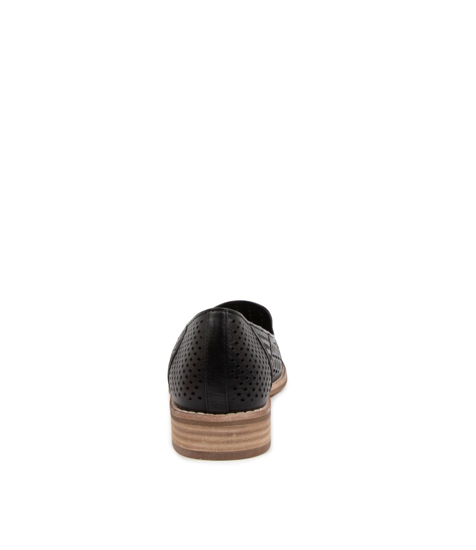 ALYCIA LASER CUT LOAFER - DJANGO AND JULIETTE - 36, 37, 38, 39, 40, 41, 42, BLACK, loafer, TAN, womens footwear - Stomp Shoes Darwin