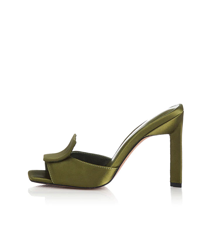 FAYE SATIN SLIP ON - ALIAS MAE - 36, 37, 38, 39, 40, 41, Alias Mae, BF, indigo, OLIVE, on sale, SLIP ON, womens footwear - Stomp Shoes Darwin