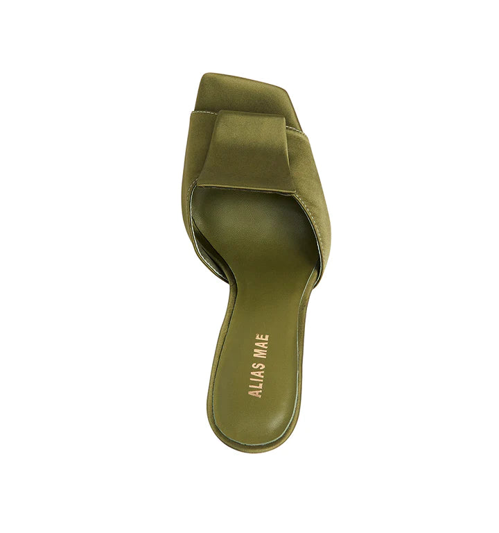 FAYE SATIN SLIP ON - ALIAS MAE - 36, 37, 38, 39, 40, 41, BF, indigo, OLIVE, on sale, womens footwear - Stomp Shoes Darwin