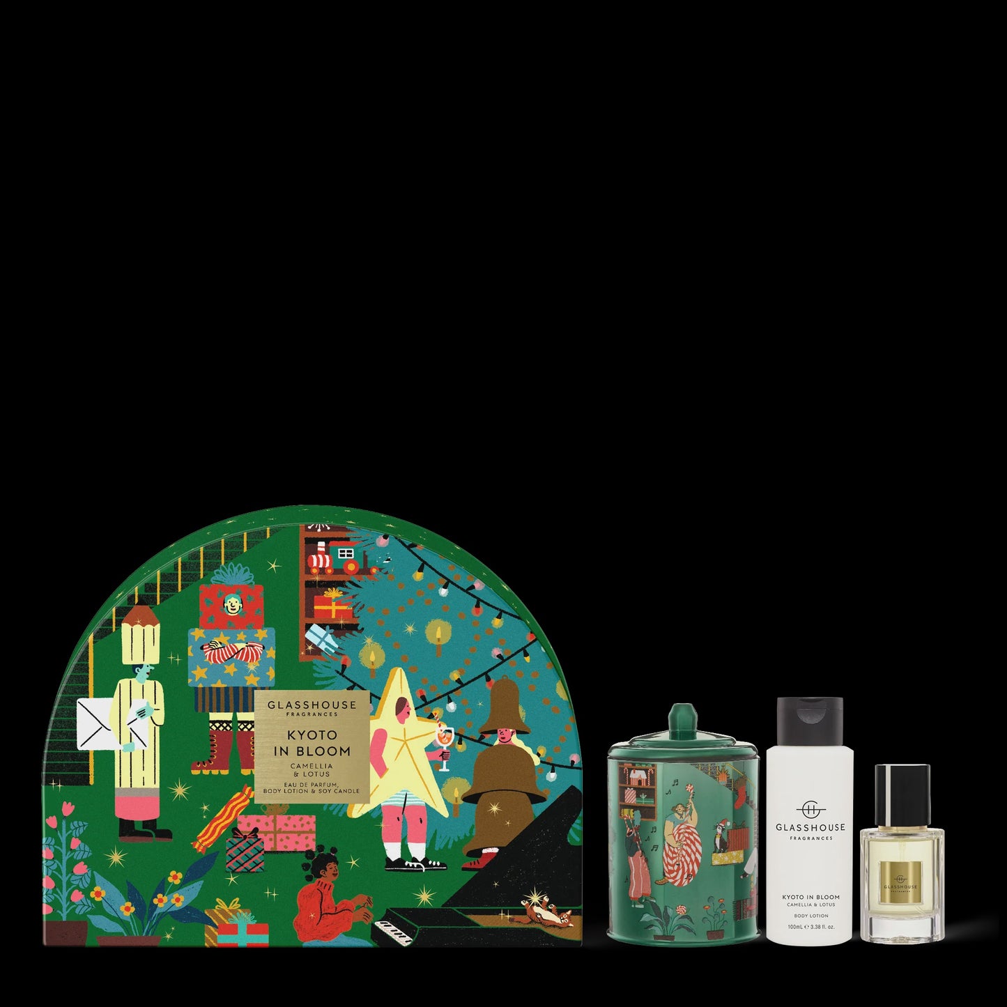 KYOTO XMAS GIFT PACK - GLASSHOUSE - candle diffusers, candles - Stomp Shoes Darwin