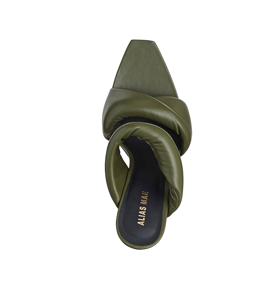 ISSY olive mule - ALIAS MAE - 36, 37, 38, 39, 40, 41, Alias Mae, mule heel, OLIVE, womens footwear - Stomp Shoes Darwin