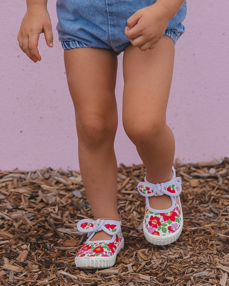 LIBERTY MILLIE CANVAS BETSY RED - WALNUT MELBOURNE - kids, kids footwear, kids shoes, Kids Shoes & Accessories - Stomp Shoes Darwin