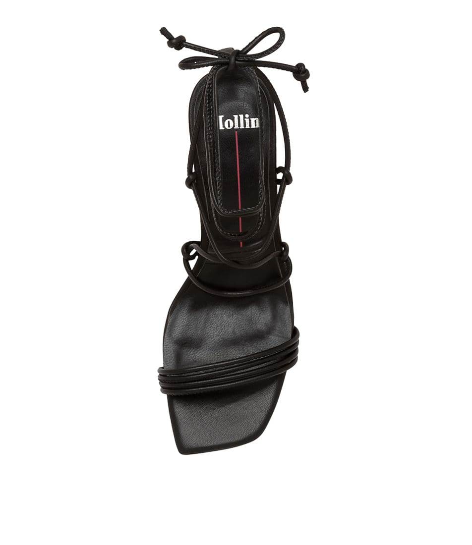 MAIZA TIE UP BLOCK HEEL - MOLLINI - 36, 37, 38, 39, 40, 41, BLACK, block heel, rainbow, womens footwear - Stomp Shoes Darwin