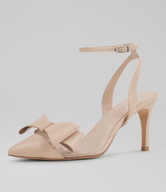 BERKE STRAPPY POINT WITH BOW - TOP END - 36, 37, 38, 39, 40, 41, BF, nude, Red, womens footwear - Stomp Shoes Darwin