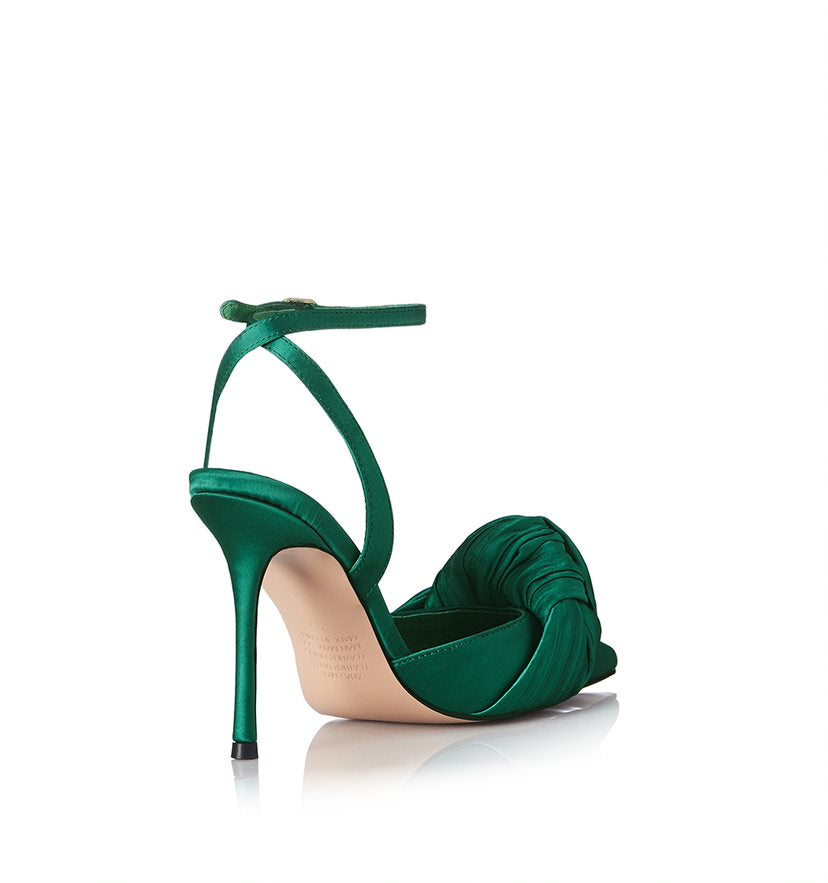 BONNIE SATIN POINT - ALIAS MAE - 36, 37, 38, 39, 40, 41, emerald, heel with bow, Heels With Bow, PINK, womens footwear - Stomp Shoes Darwin