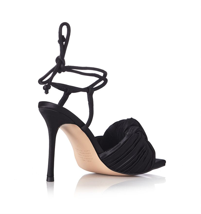 MINA STRAPPY SATIN HEEL - ALIAS MAE - 36, 37, 38, 39, 40, 41, Alias Mae, BLACK, on sale, PINK, satin heel, womens footwear - Stomp Shoes Darwin