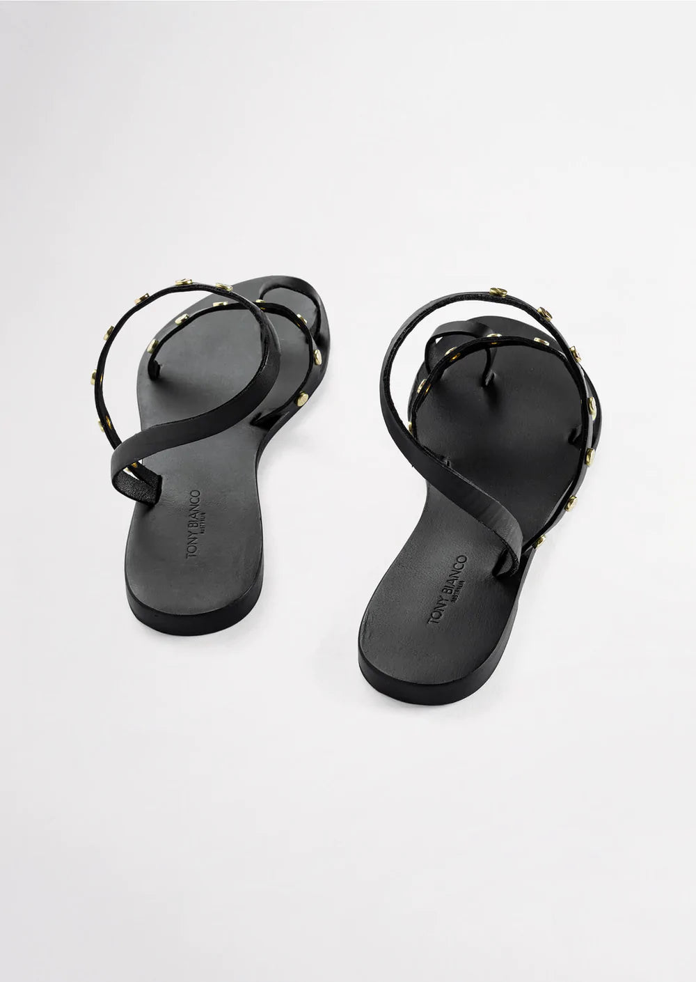 FINOLA STUD SANDAL - TONY BIANCO - 36, 37, 38, 39, 40, 41, BLACK, TAN, womens footwear - Stomp Shoes Darwin