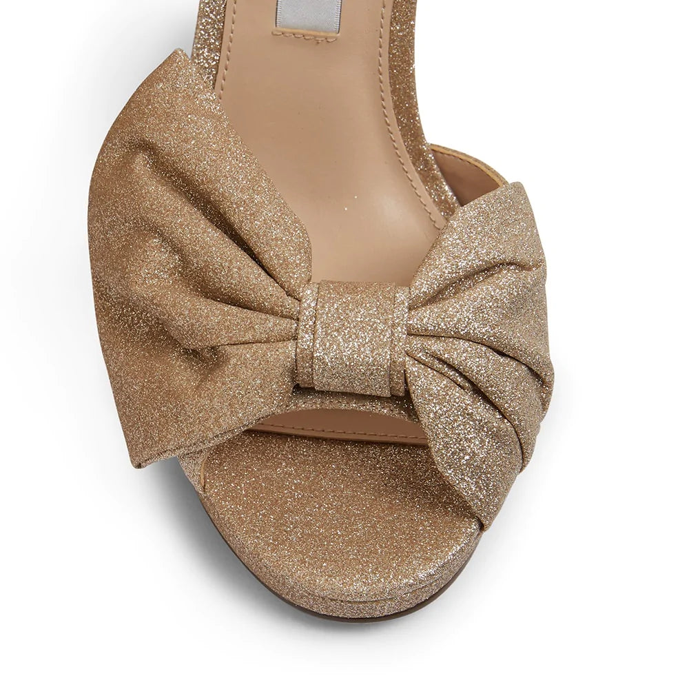 FLOSIE HEEL - Nina - 10, 11, 5, 6, 7, 8, 9, GOLD, heel with bow, Heels With Bow, SILVER, stiletto, stiletto heel, womens footwear - Stomp Shoes Darwin