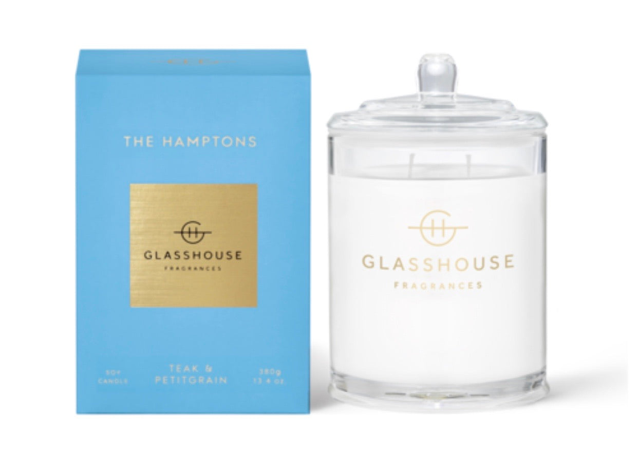 THE HAMPTONS CANDLE - GLASSHOUSE - candles, GLASSHOUSE, the hamptons - Stomp Shoes Darwin