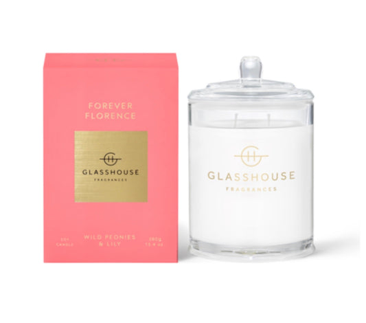 FLORENCE CANDLE 380G - GLASSHOUSE - candles, florence, GLASSHOUSE - Stomp Shoes Darwin