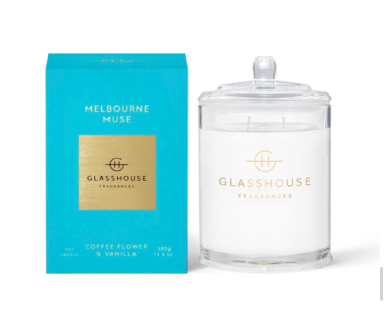 MELBOURNE MUSE CANDLE - GLASSHOUSE - candles, GLASSHOUSE, MELBOURNE MUSE - Stomp Shoes Darwin
