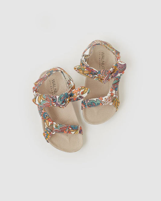 LIBERTY BELINDA MINI SANDAL PINEAPPLE - WALNUT MELBOURNE - kids footwear - Stomp Shoes Darwin